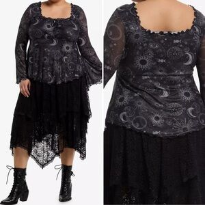 Hot Topic Cosmic Aura Celestial Bell Sleeve Top 1 Celestial Witchcore Festival